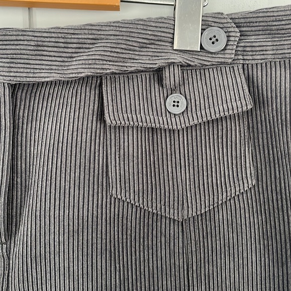 🔥5/$20🔥Della Spiga Women’s Corduroy Skirt Lined Grey Size 12 Made in Italy - Picture 2 of 7